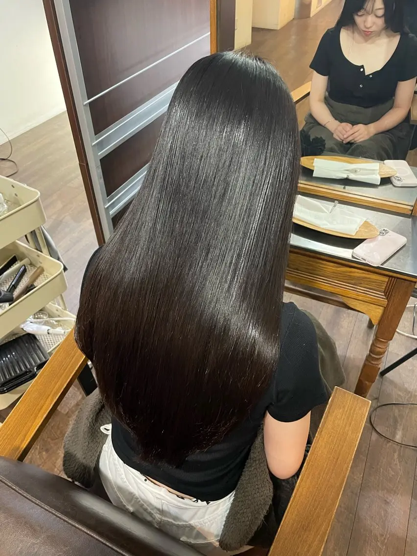 ロング カット 結衣 髪質改善モデル募集中のヘアスタイル