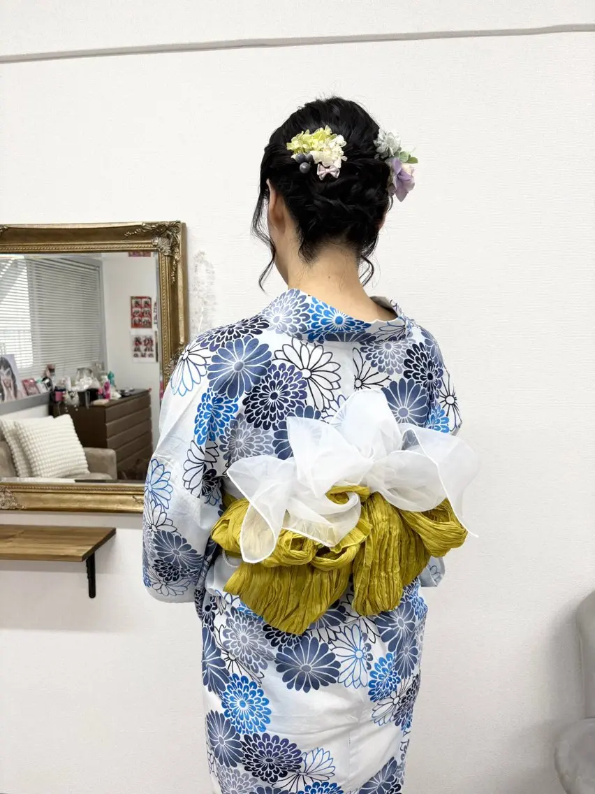 ヘアアレンジ 浴衣 ヘアセット ヘアサロン ミカヅキのヘアスタイル