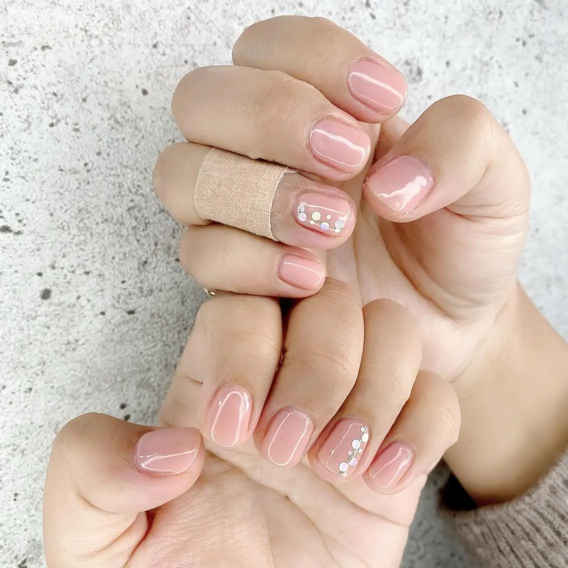 ミディアム カラー パーマ ヘアアレンジ メンズ キッズ ネイル マツエク・マツパ Salon Ｋのネイルデザイン