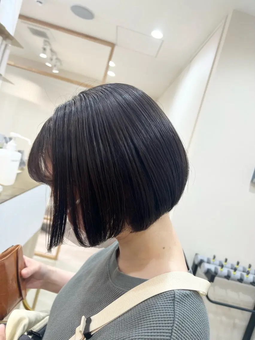 ショート カラー ボブ カット ヘアカラー トリートメント ✨🌿大人可愛い愛さ れhair🌿✨松本のヘアスタイル