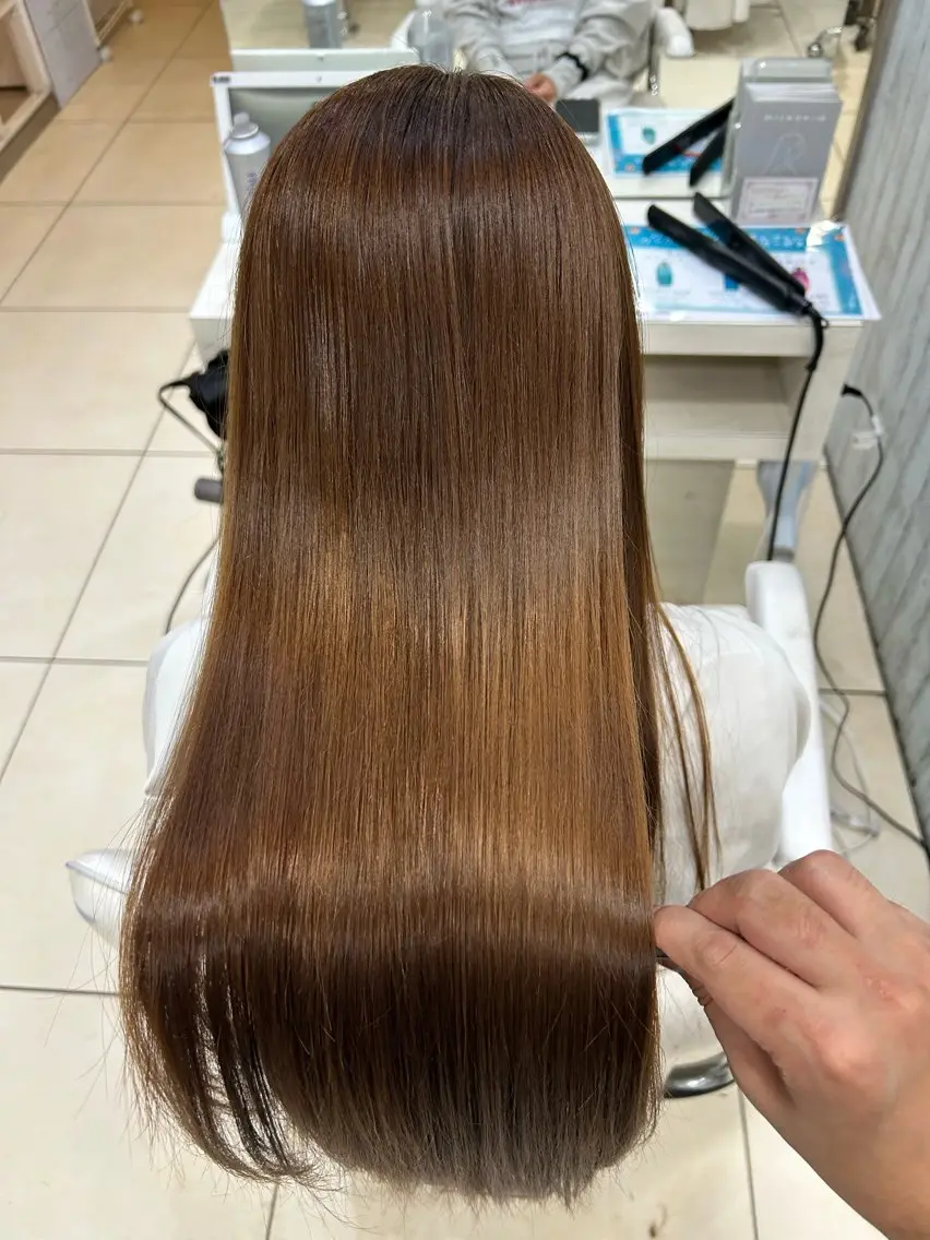 ロング カット ヘアカラー トリートメント 【髪質改善カラー】 瀧田嵐士🇰🇷のヘアスタイル