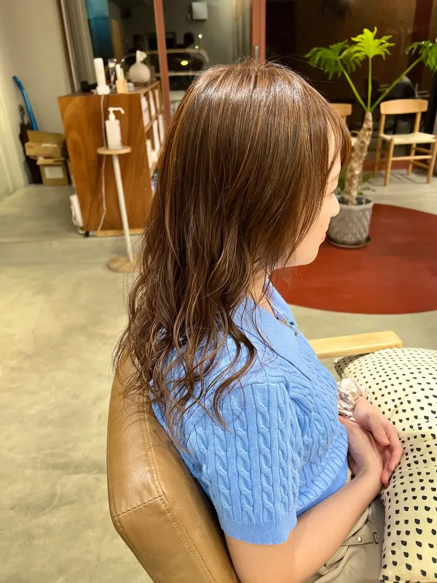 ミディアム カラー ベージュカラー 中村 大貴のヘアスタイル