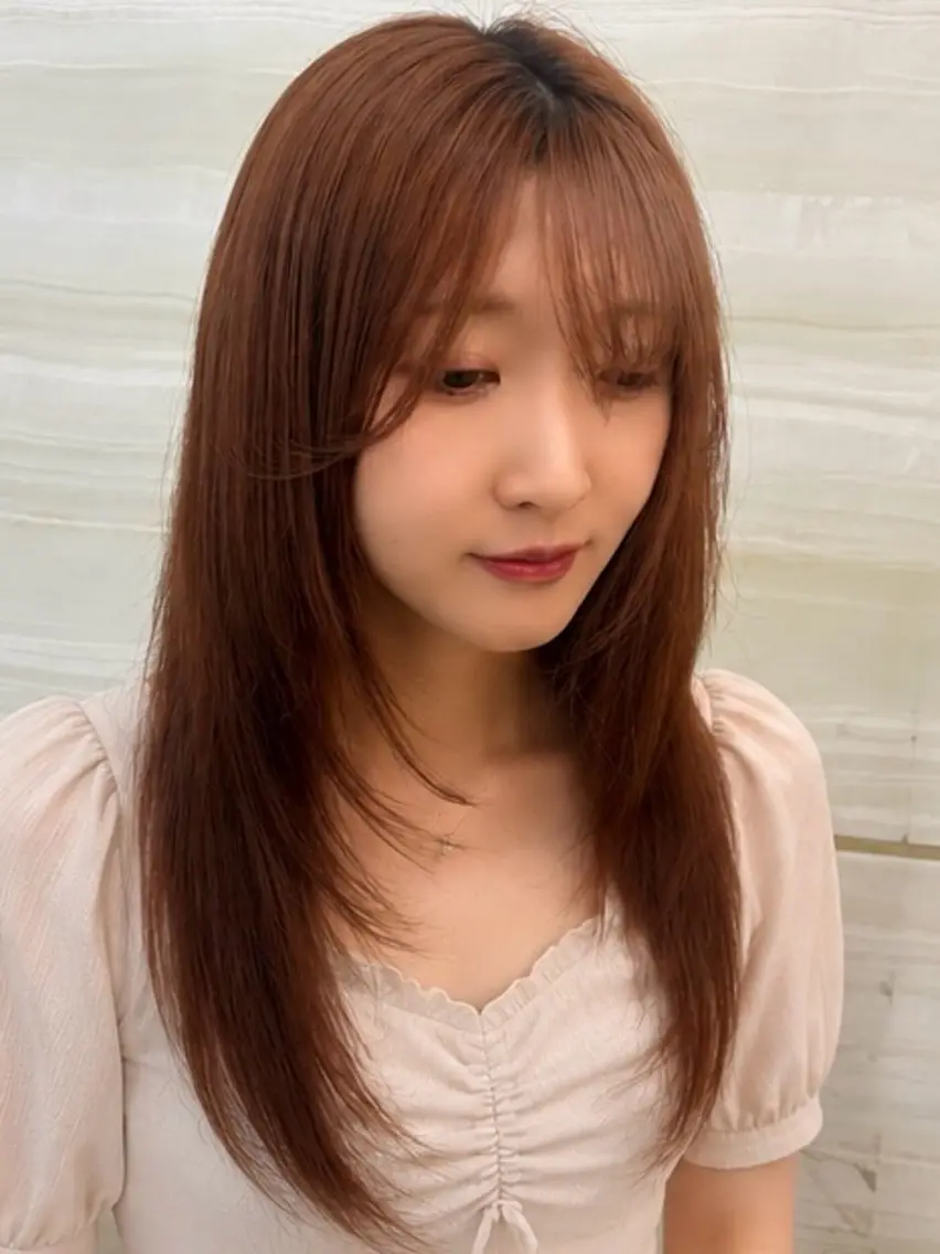 セミロング レイヤーカット カット トリートメント 🩶縮毛矯正/カラー /大宮/あやね⛓🩶のヘアスタイル