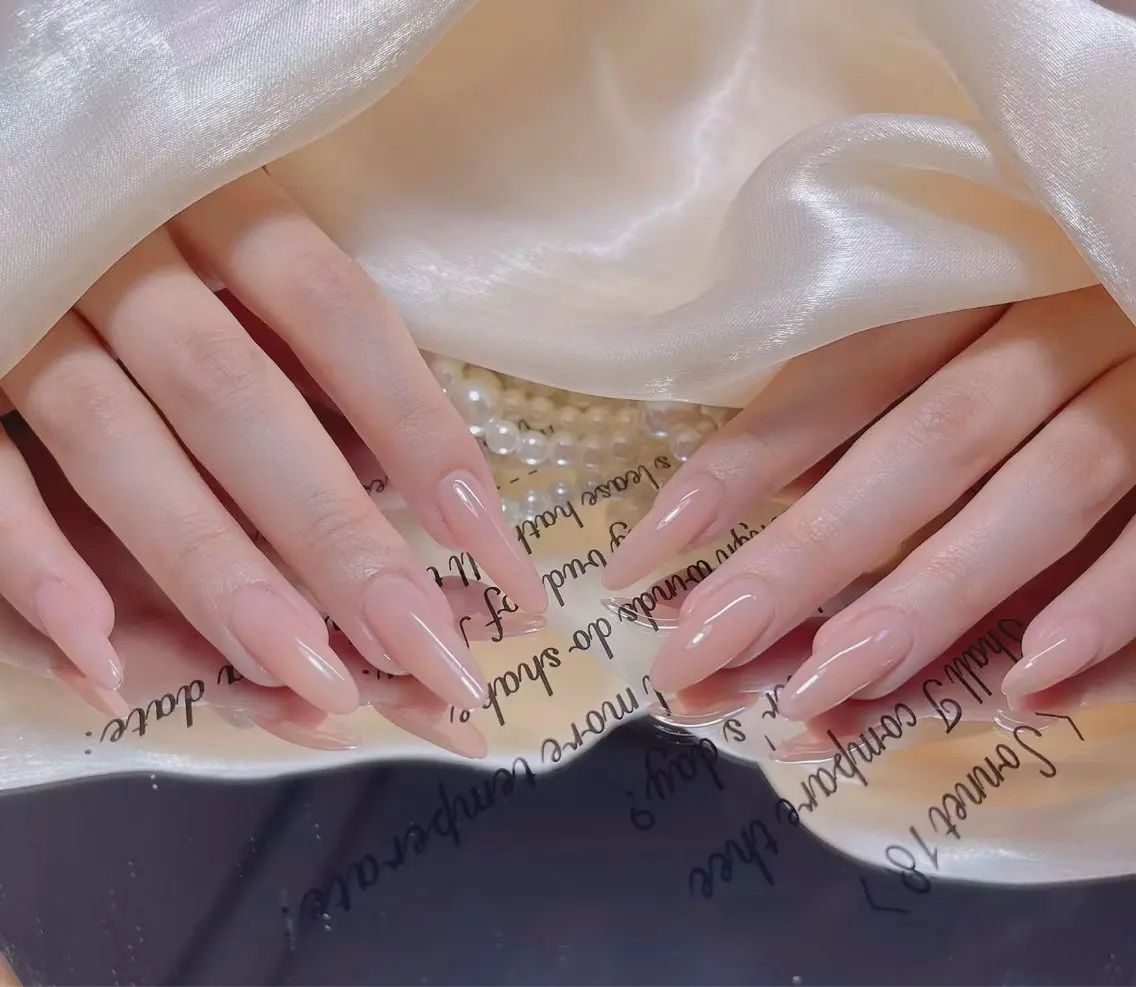 ネイル 韓国ネイル ワンカラーネイル シンプルネイル ワンホンネイル Yoxie 秋咪のネイルデザイン