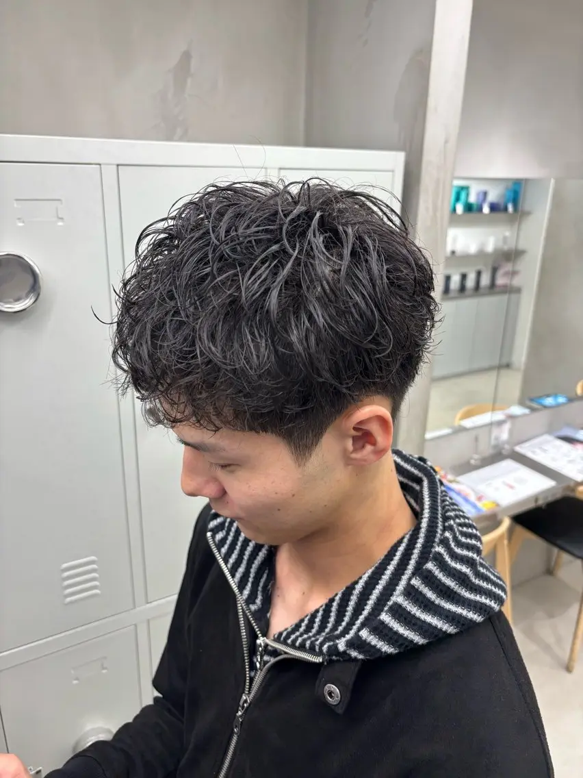 ショート パーマ メンズ カット パーマ 名古屋メンズパーマ /松井生のヘアスタイル