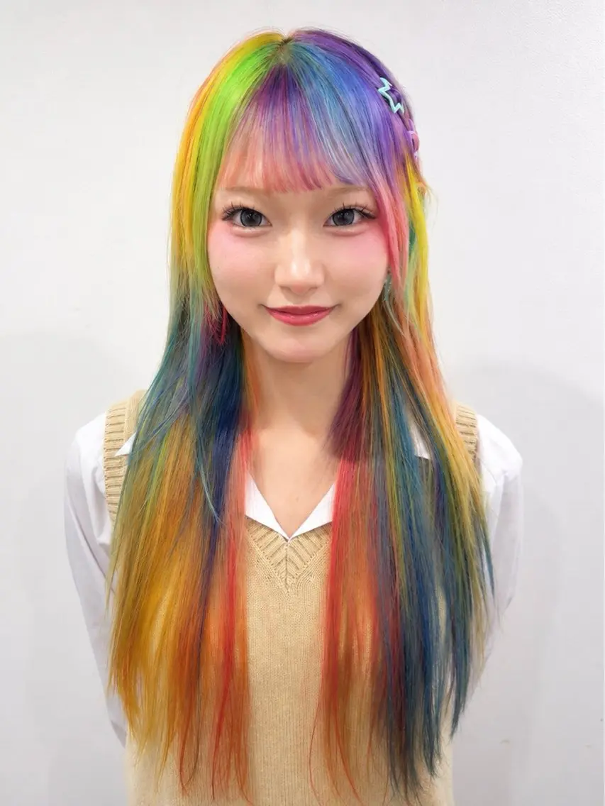 セミロング カラー ヘアカラー トリートメント 🍀お悩み改善憧れの 美髪　小林風雅のヘアスタイル