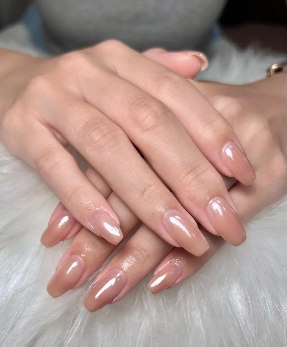 ネイル ジェルネイル 持ち込み ワンカラーネイル スカルプネイル xinh nailsのネイルデザイン