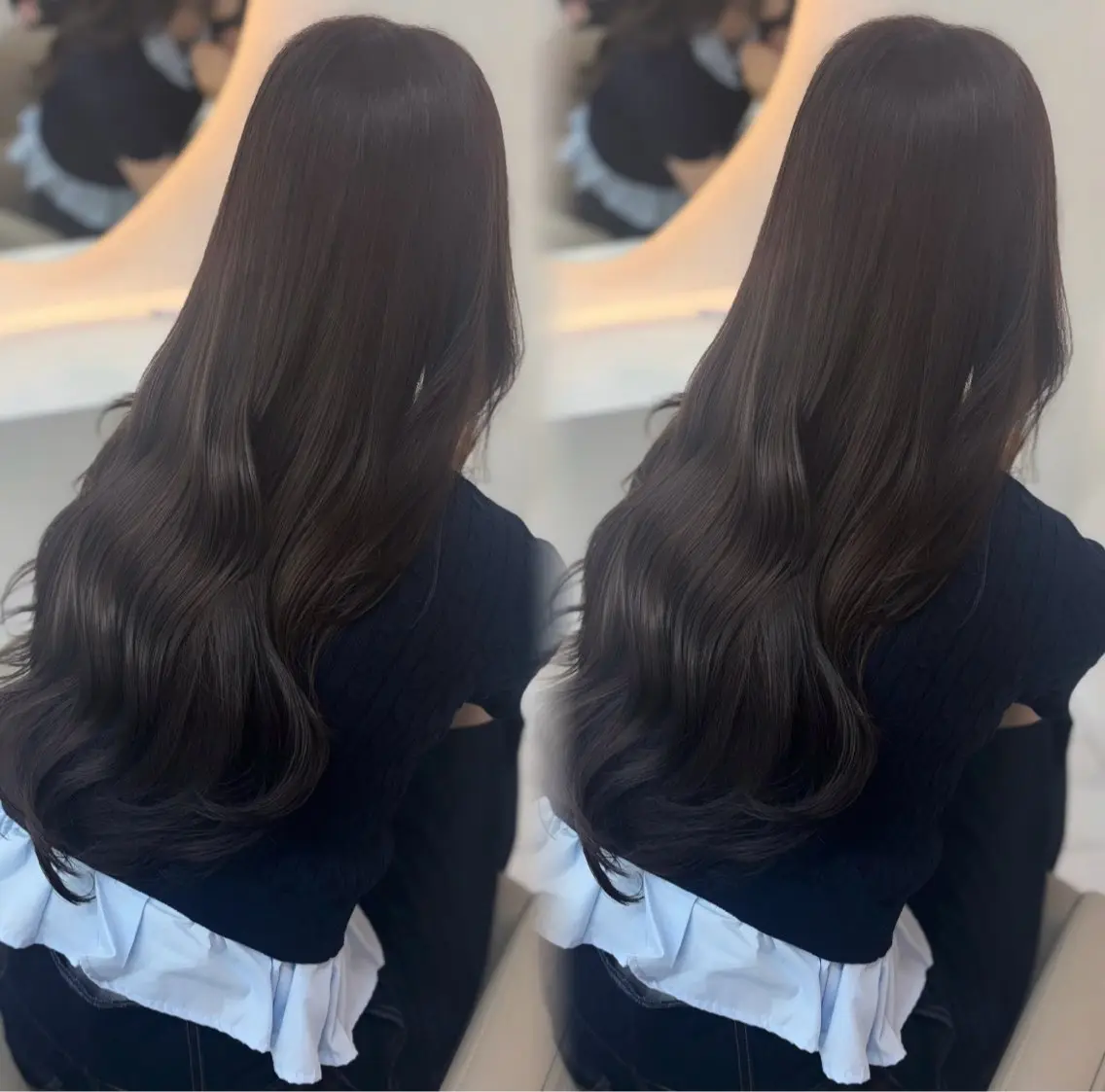 ロング カラー ブラウンカラー ラベンダーカラー ヘアカラー ⋆˙⟡ひより✧˖°/ モデル様募集中🍓のヘアスタイル