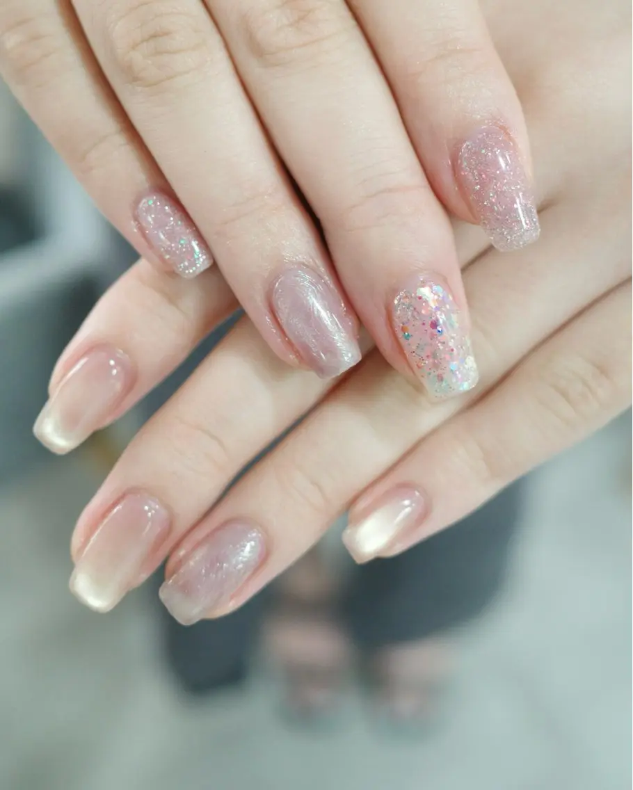ネイル フラッシュネイル マグネットネイル ニュアンスネイル シンプルネイル sösö nailのネイルデザイン