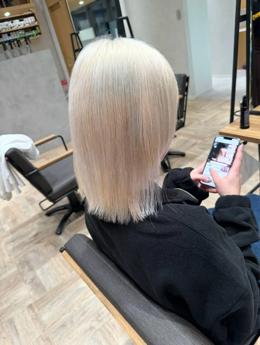 ミディアム カット ヘアカラー 田中 洸樹のヘアスタイル