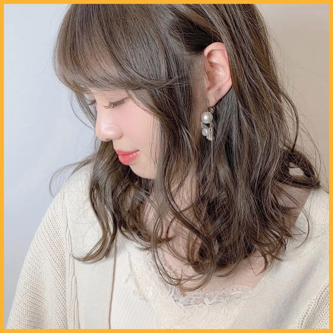 セミロング 澤村 志織のヘアスタイル
