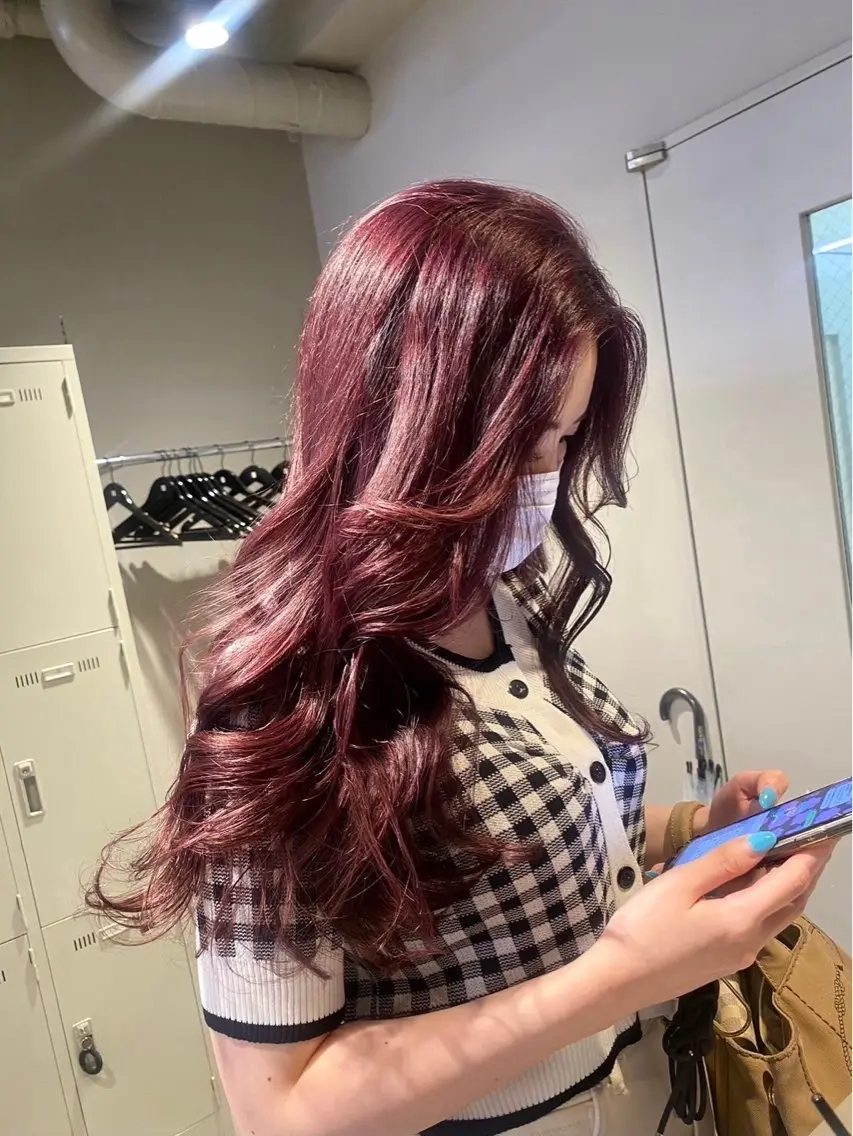 ロング カラー ヘアカラー トリートメント ヘッドスパ ヘアセット ♦️暖色/縮毛矯正/ 🫗kazuki♦️のヘアスタイル