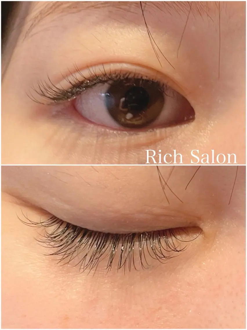 マツエク・マツパ ナチュラル セーブル Rich Nailのマツエク・マツパデザイン