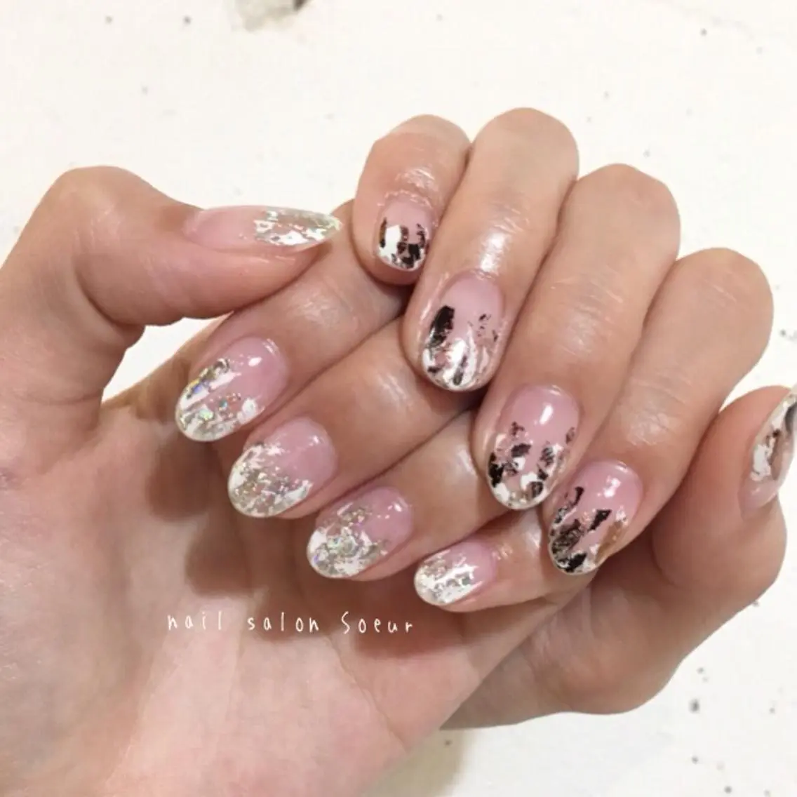 ネイル アートネイル クリアネイル ジェルネイル ハンドネイル nail salon Soeurのネイルデザイン