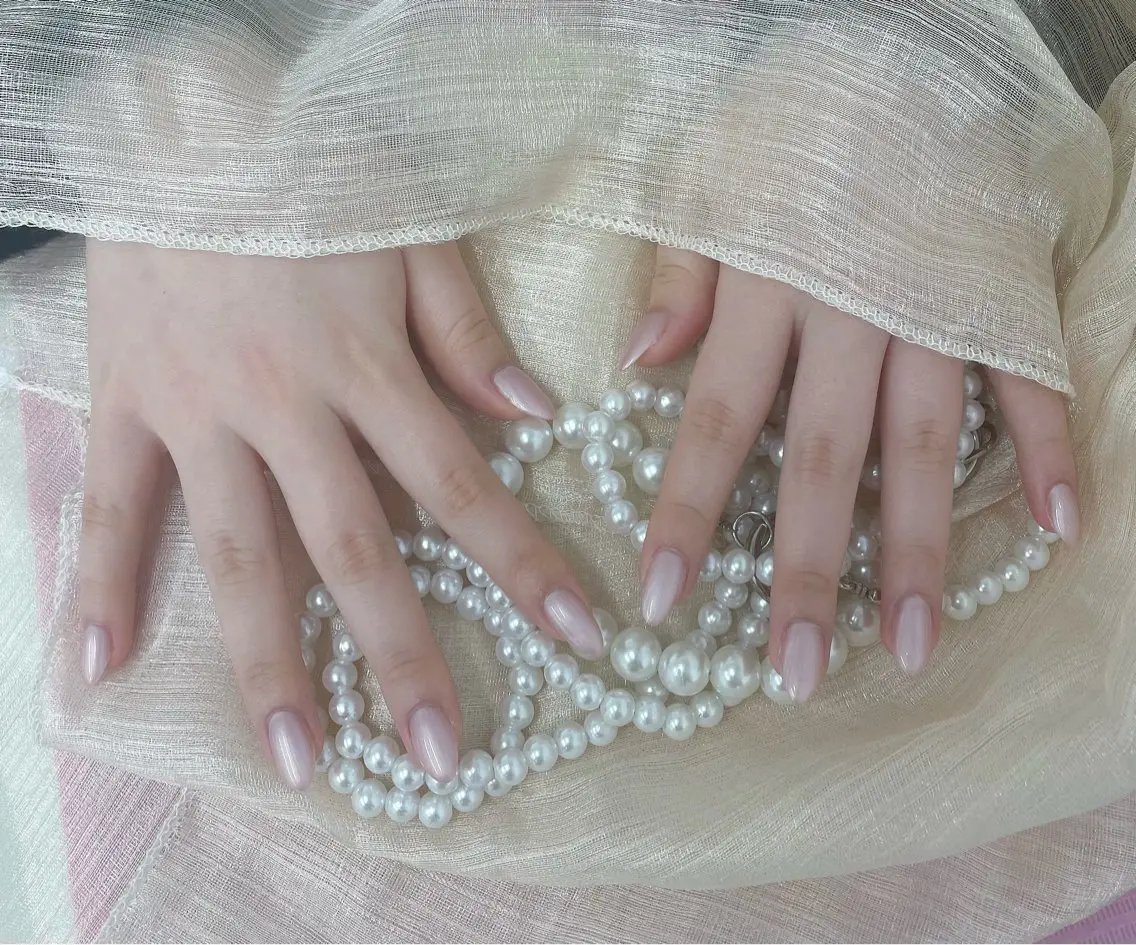 ネイル 長さ出し ネイルチップ 🩵Minmin nail salonのネイルデザイン