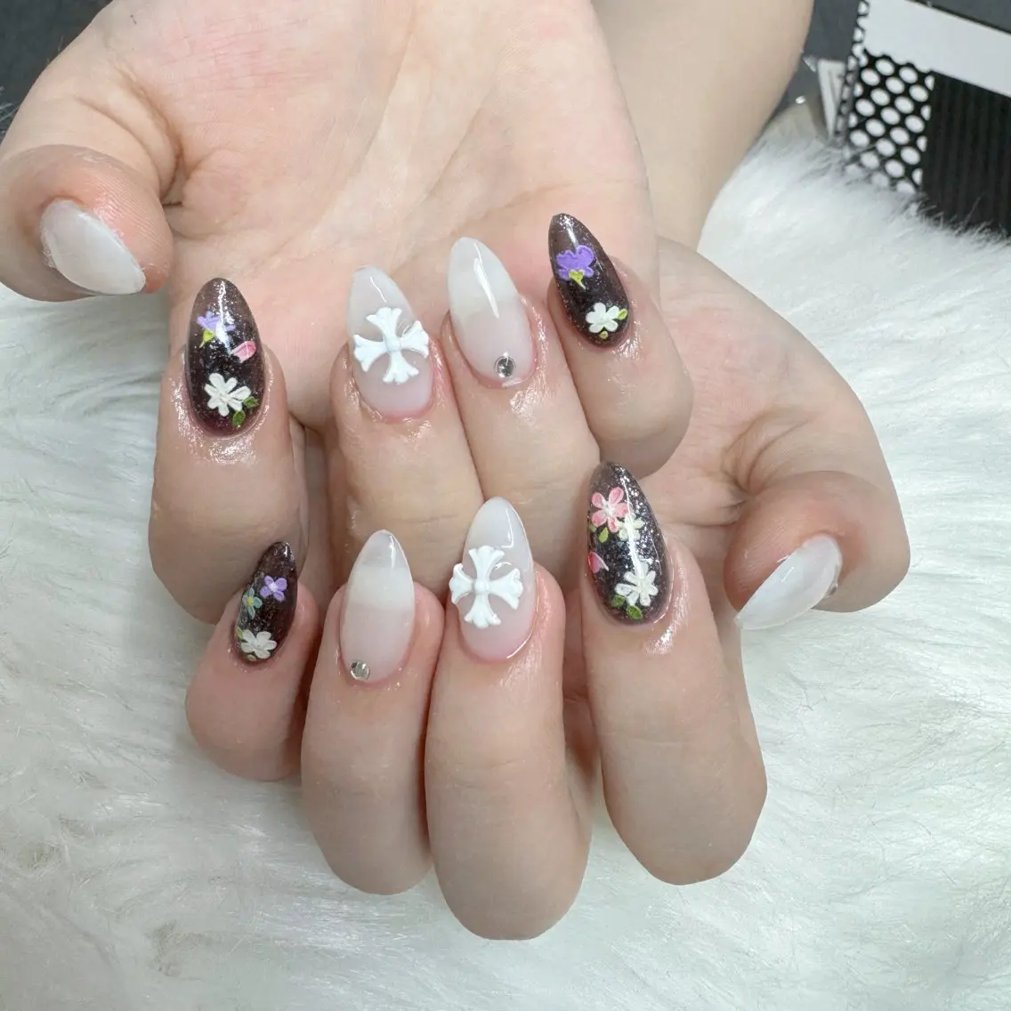 ネイル ハンドネイル 🎀nana🫧 ワンホンネイル🎀のネイルデザイン