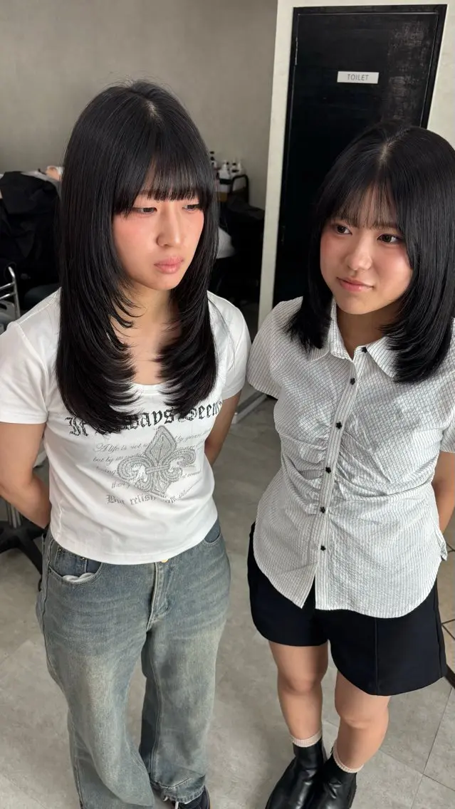 ロング カット ｶﾉ / 似合わせレイヤーのヘアスタイル