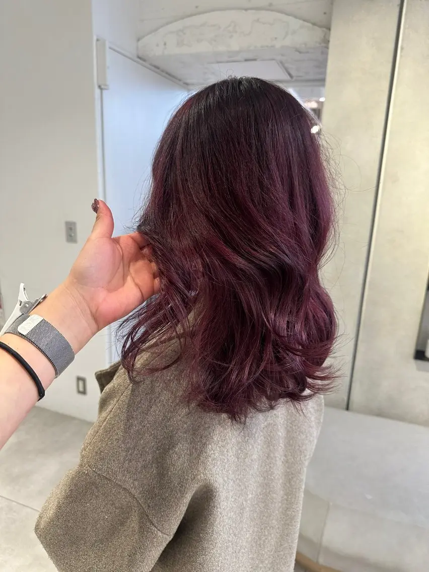 ロング カラー ヘアカラー 韓国ヘアメンズ・レデ ィース特化ミクのヘアスタイル