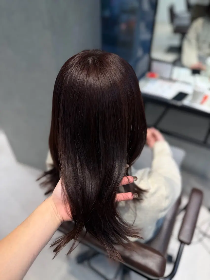ミディアム カラー caho／大阪梅田 韓国ヘア♡のヘアスタイル