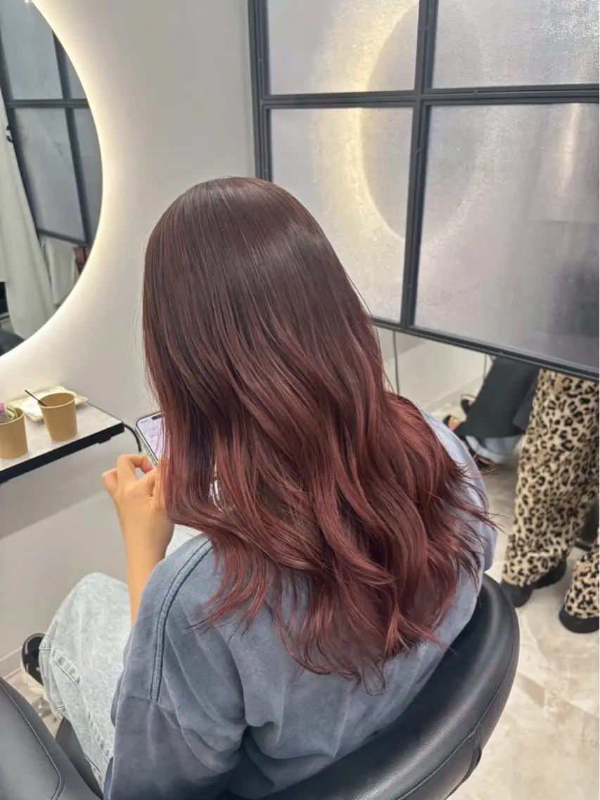 ロング ヘアカラー Marin 💗暖色カラー💗のヘアスタイル