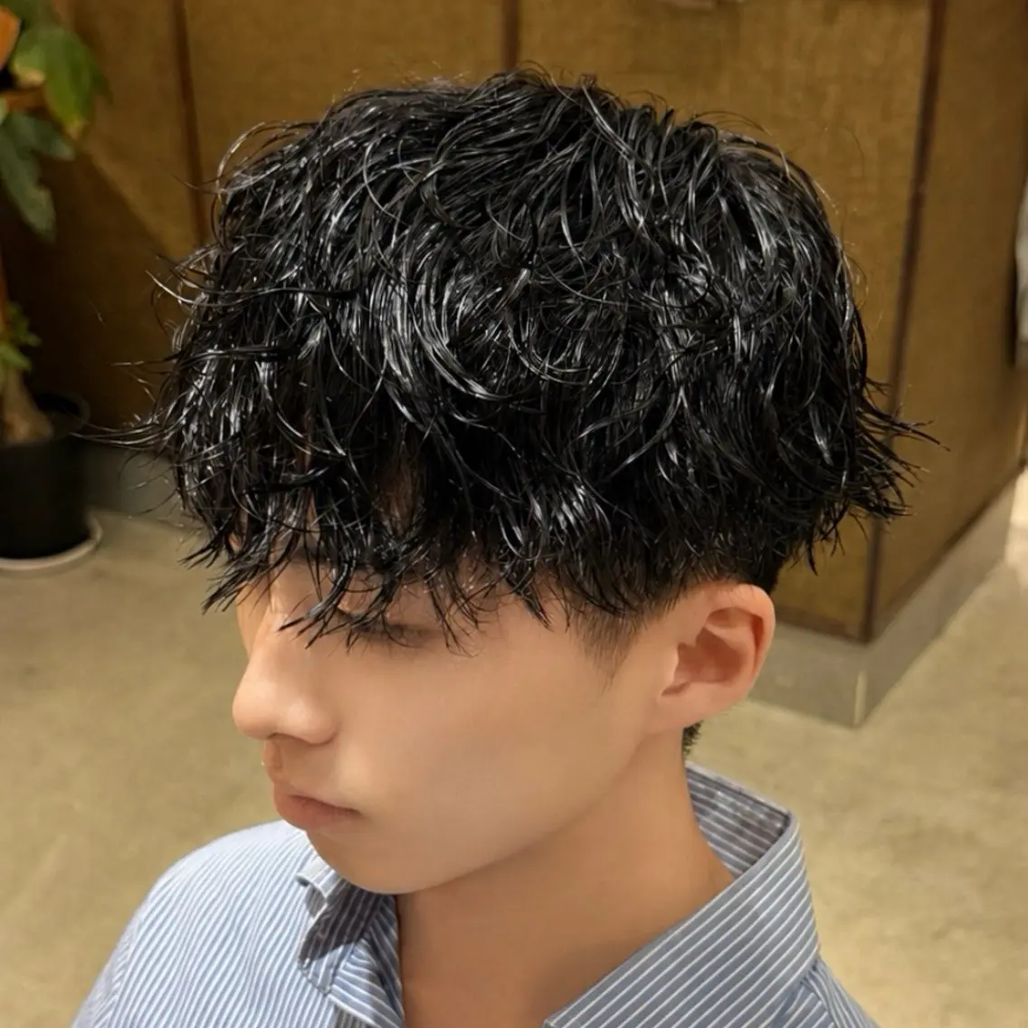 ショート パーマ メンズ カット パーマ Ryosuke /waltのヘアスタイル