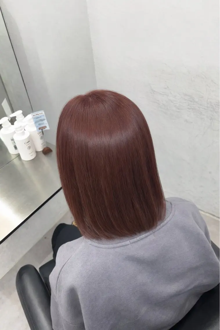 カラー ブラウンカラー ピンクカラー ヘアカラー Core かんなのヘアスタイル