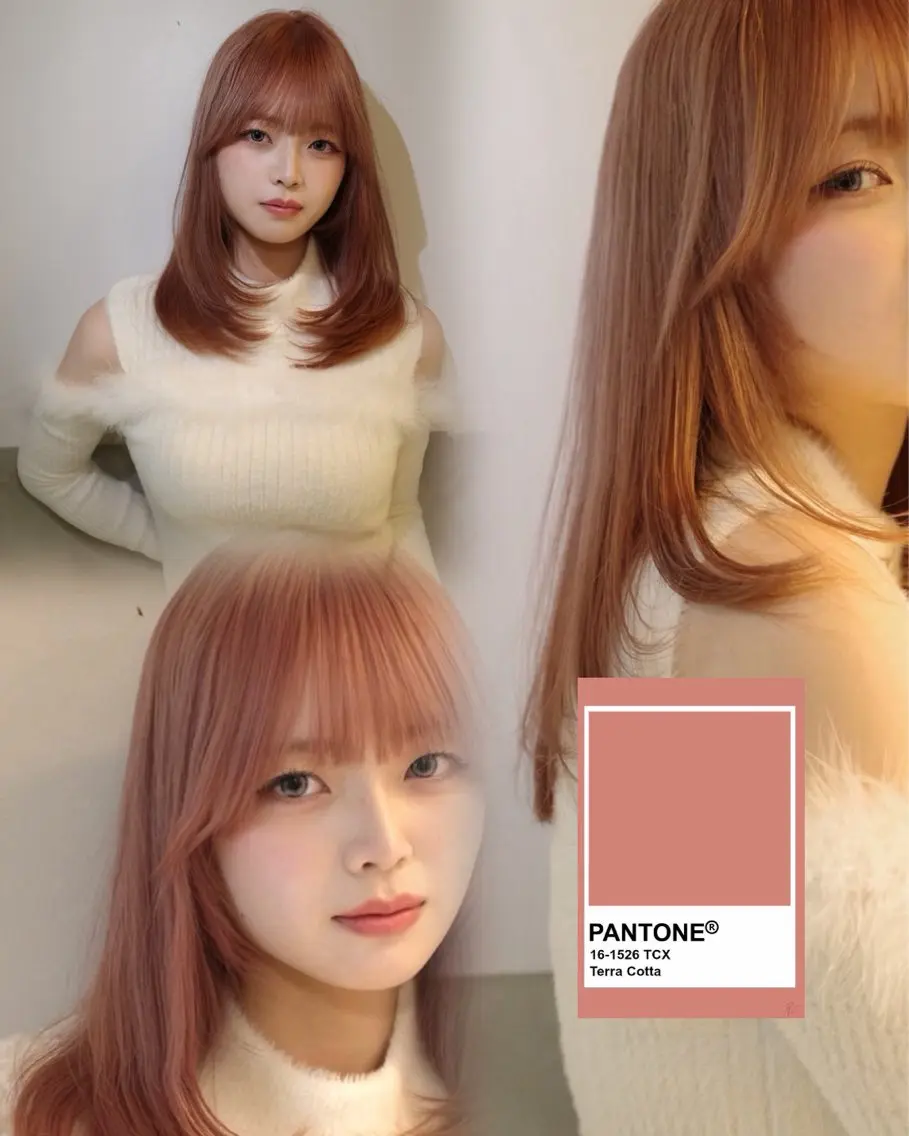 ミディアム ミディアムレイヤー レイヤーカット カット ヘアカラー pia 薬院のヘアスタイル