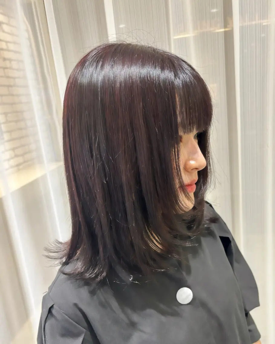 ミディアム ボブ特化・縮毛矯正/ 上原麗咲希のヘアスタイル