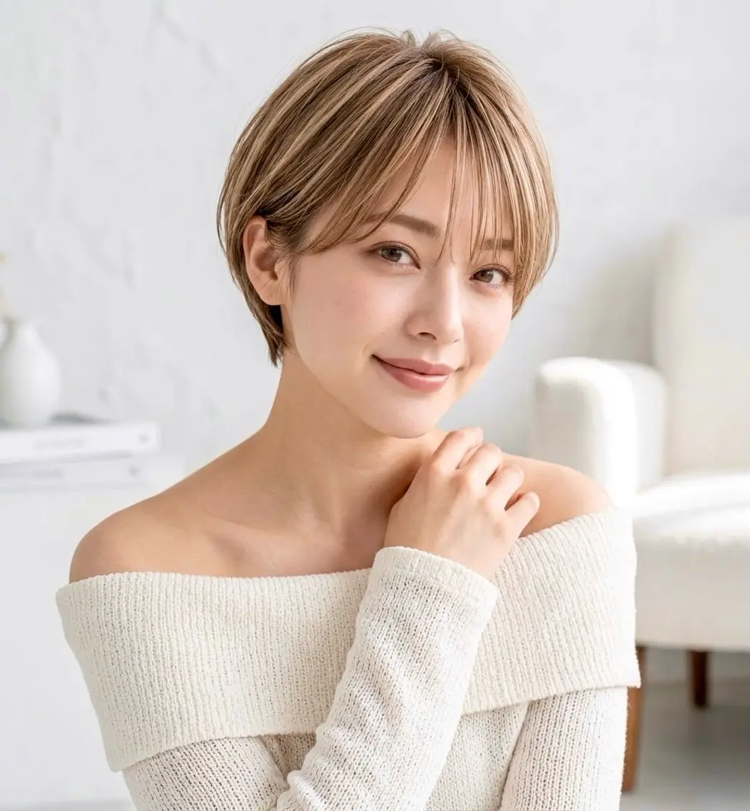 ショート 髪質改善/艶カラー /光吉洋平のヘアスタイル