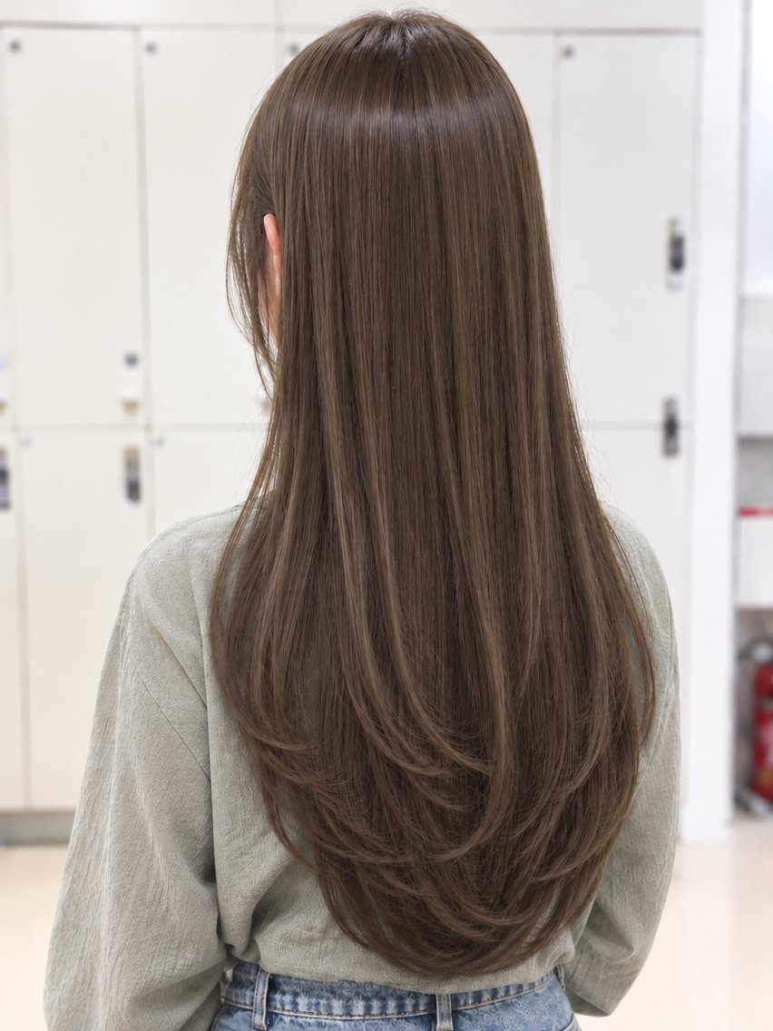 ロング カラー カット ヘアカラー トリートメント 金子 直樹のヘアスタイル