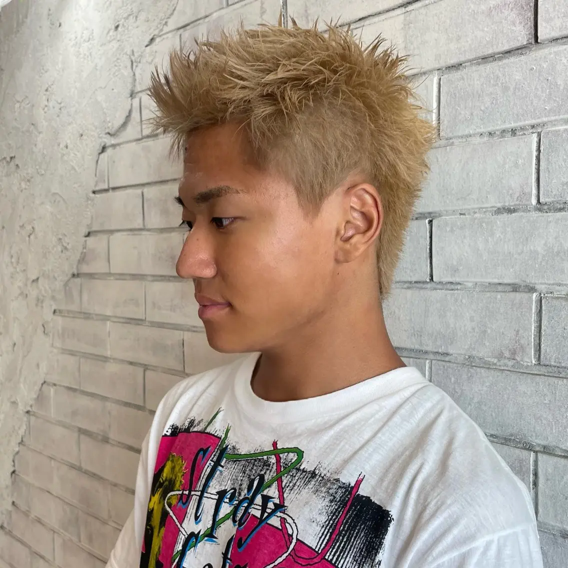 ショート カラー メンズ スパイキーショート ショートヘア ✂︎メンズ特化船橋 パーマ優希のヘアスタイル