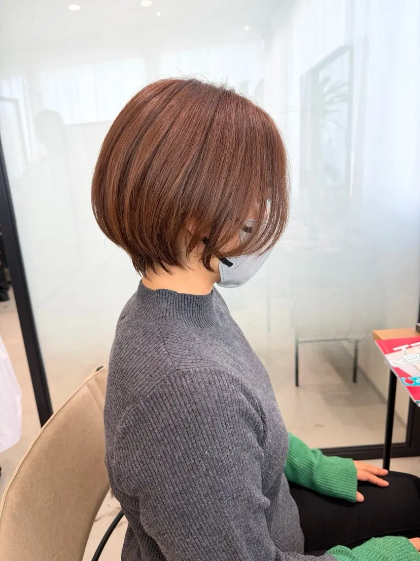 ショート カット ヘアカラー トリートメント Tamagawa Sakiのヘアスタイル
