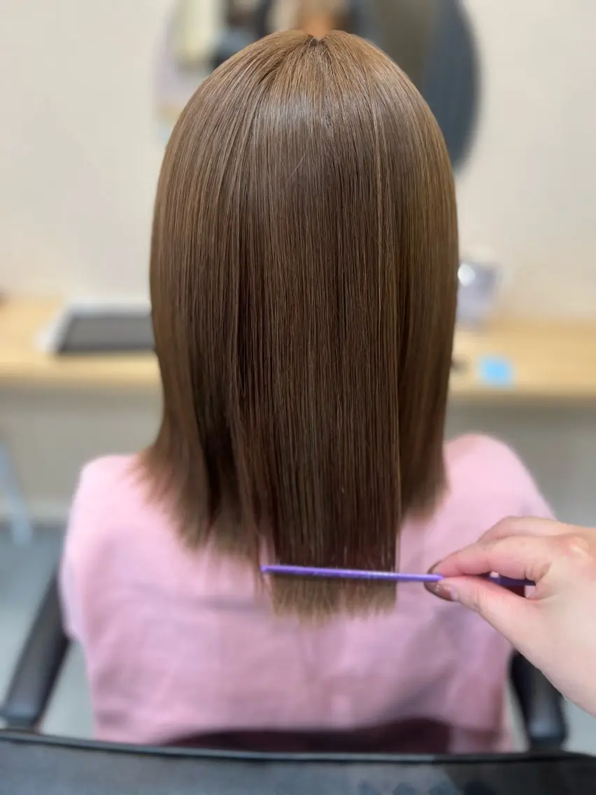 セミロング カラー カット 🎀透明感カラー /似合わせカット🎀のヘアスタイル