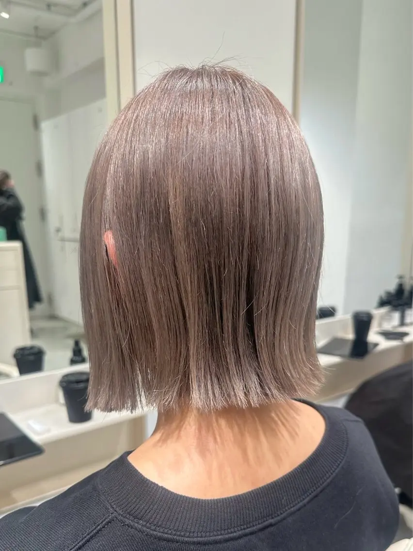 ショート カラー ブリーチ カット ヘアカラー トリートメント ヘッドスパ ヘアセット 顔まわりカット/縮毛 /赤み消し/じょうのヘアスタイル