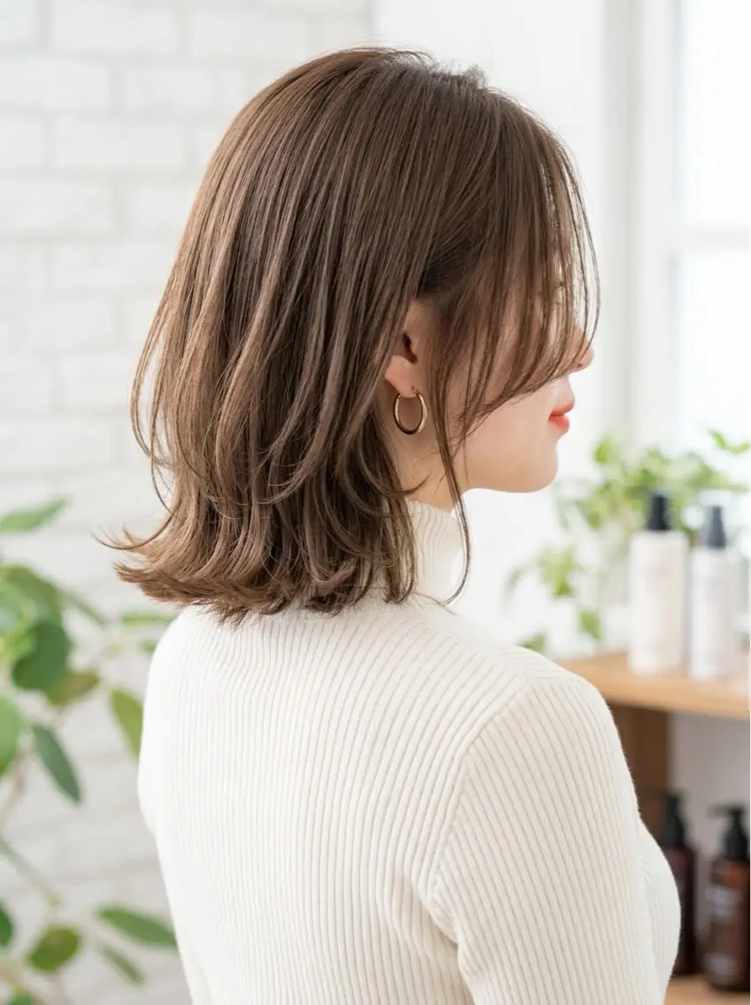 【期間限定✨カット¥0】  レイヤー外はねボブ　カットモデル¥0❣の写真