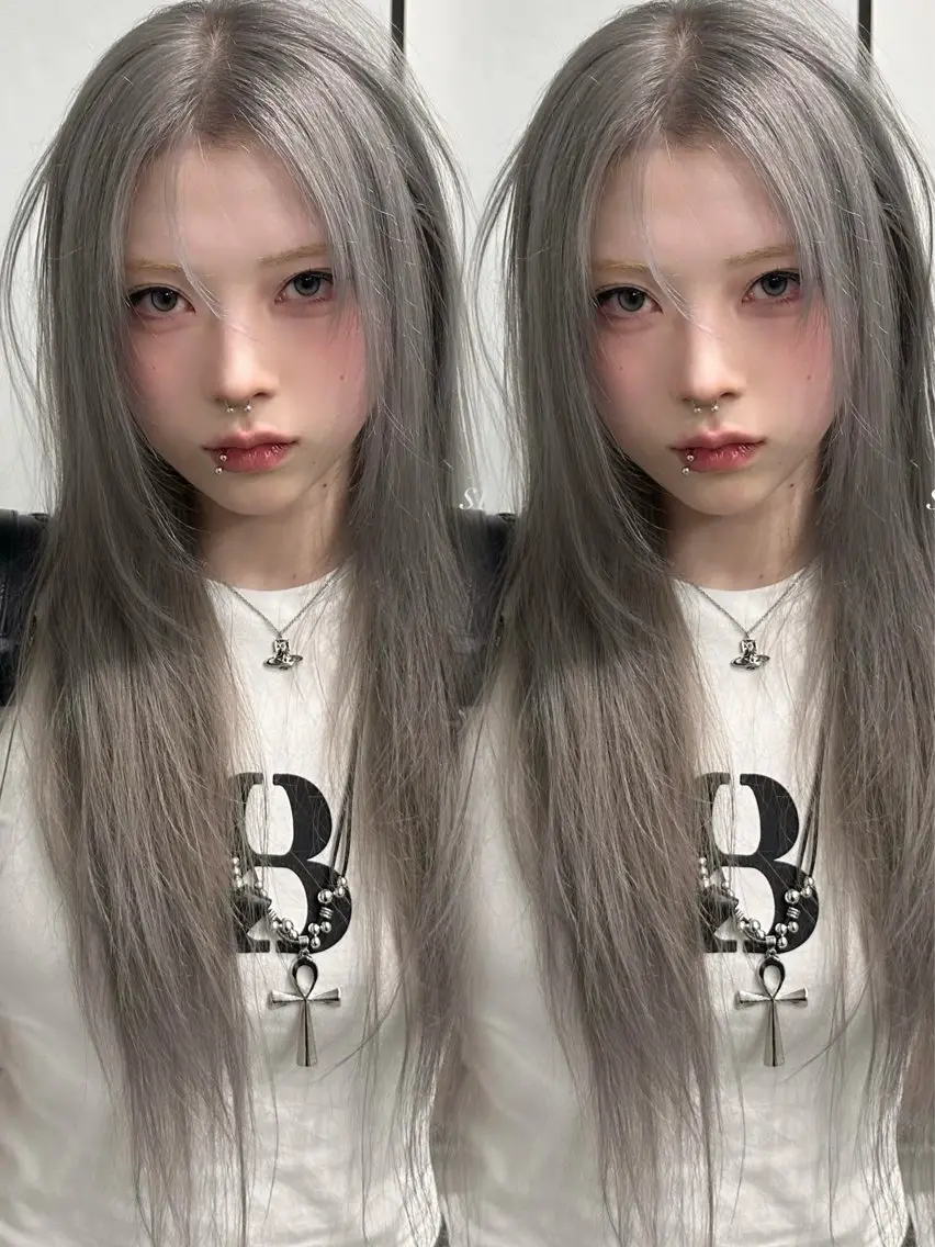ロング カラー ヘアアレンジ カット ヘアカラー トリートメント ヘアセット 🫧🇰🇷韓国ヘア レイヤー🐺Yutaのヘアスタイル