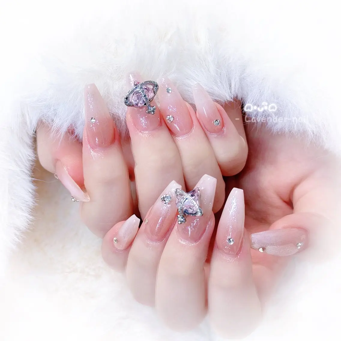 ネイル ハンドネイル Lavender nail·中島公園のネイルデザイン