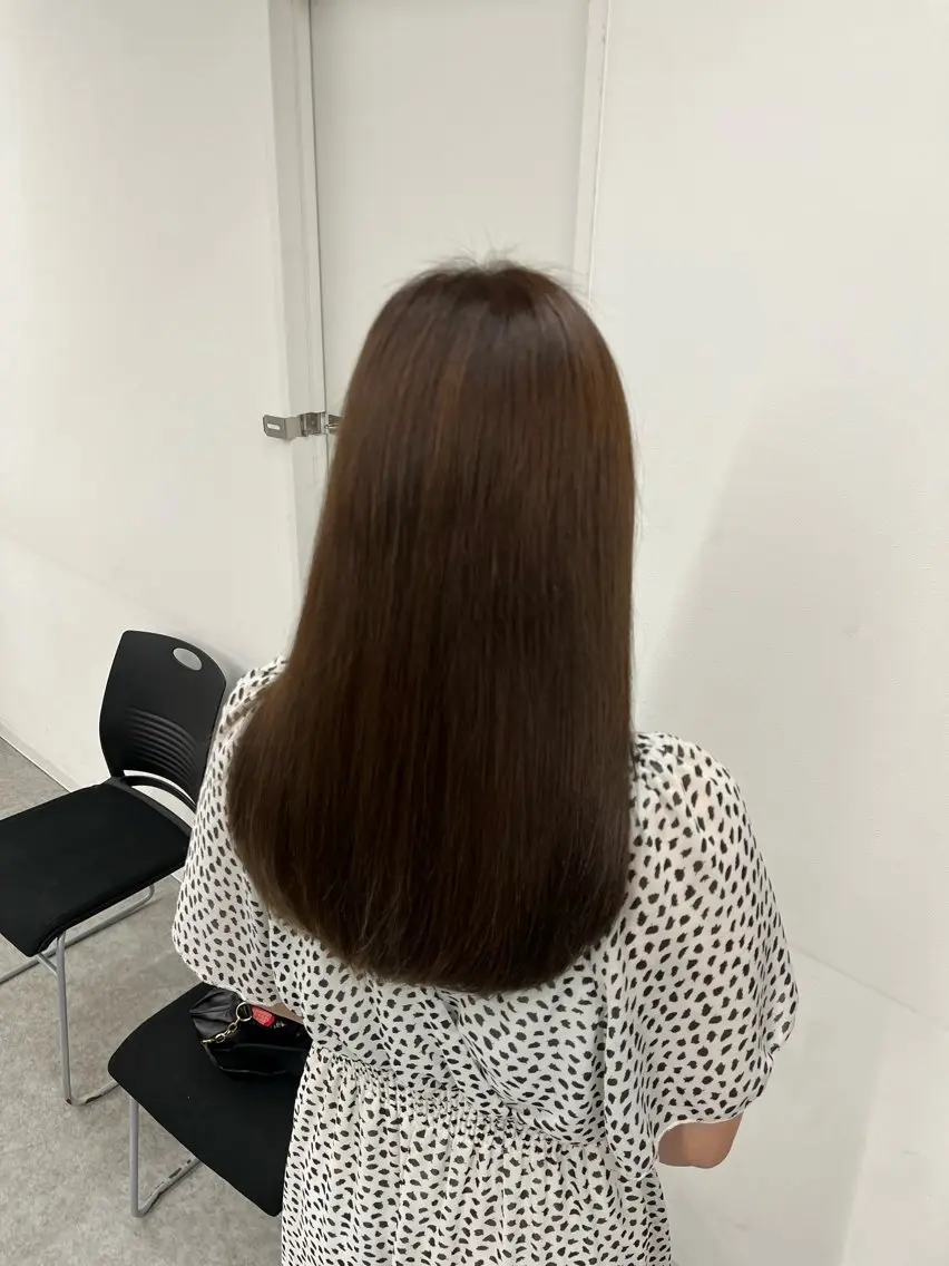 ロング カラー グレージュ 髪質改善 トリートメント 赤み消し透明感🩶 銀座Ryota🩶のヘアスタイル