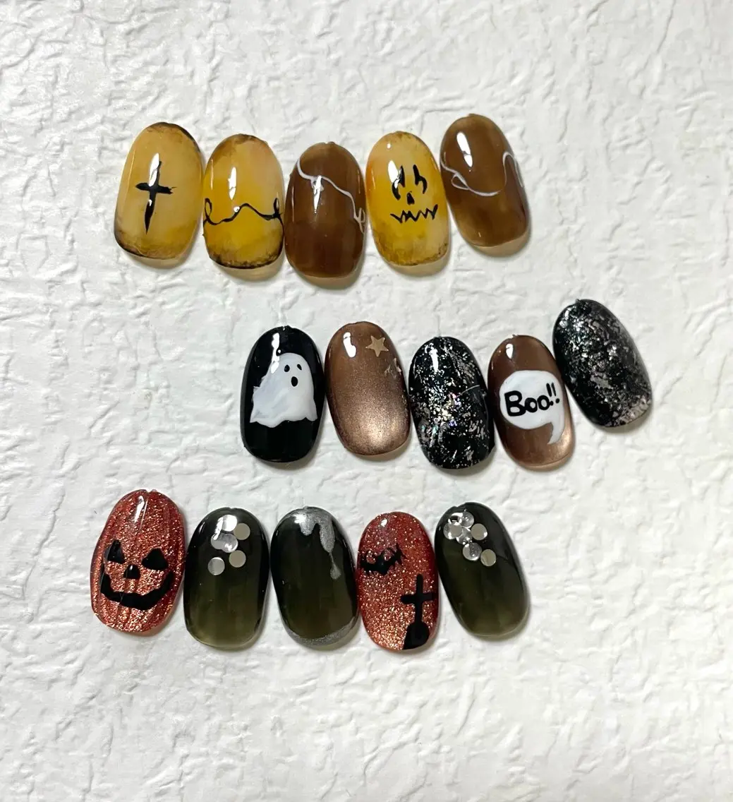 ネイル ハロウィン RISA joie nailのネイルデザイン
