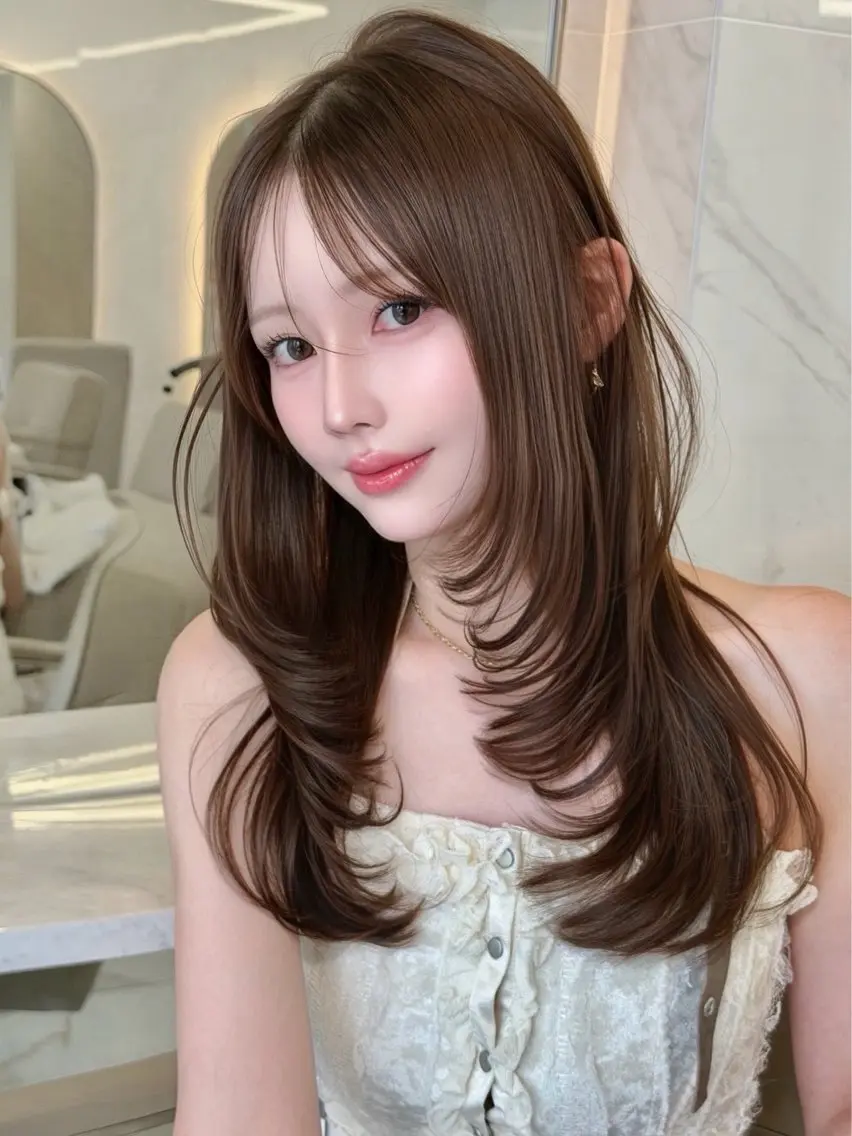 セミロング カラー カット ヘアカラー トリートメント 栄美容師/kiti /ボブ/ケントのヘアスタイル