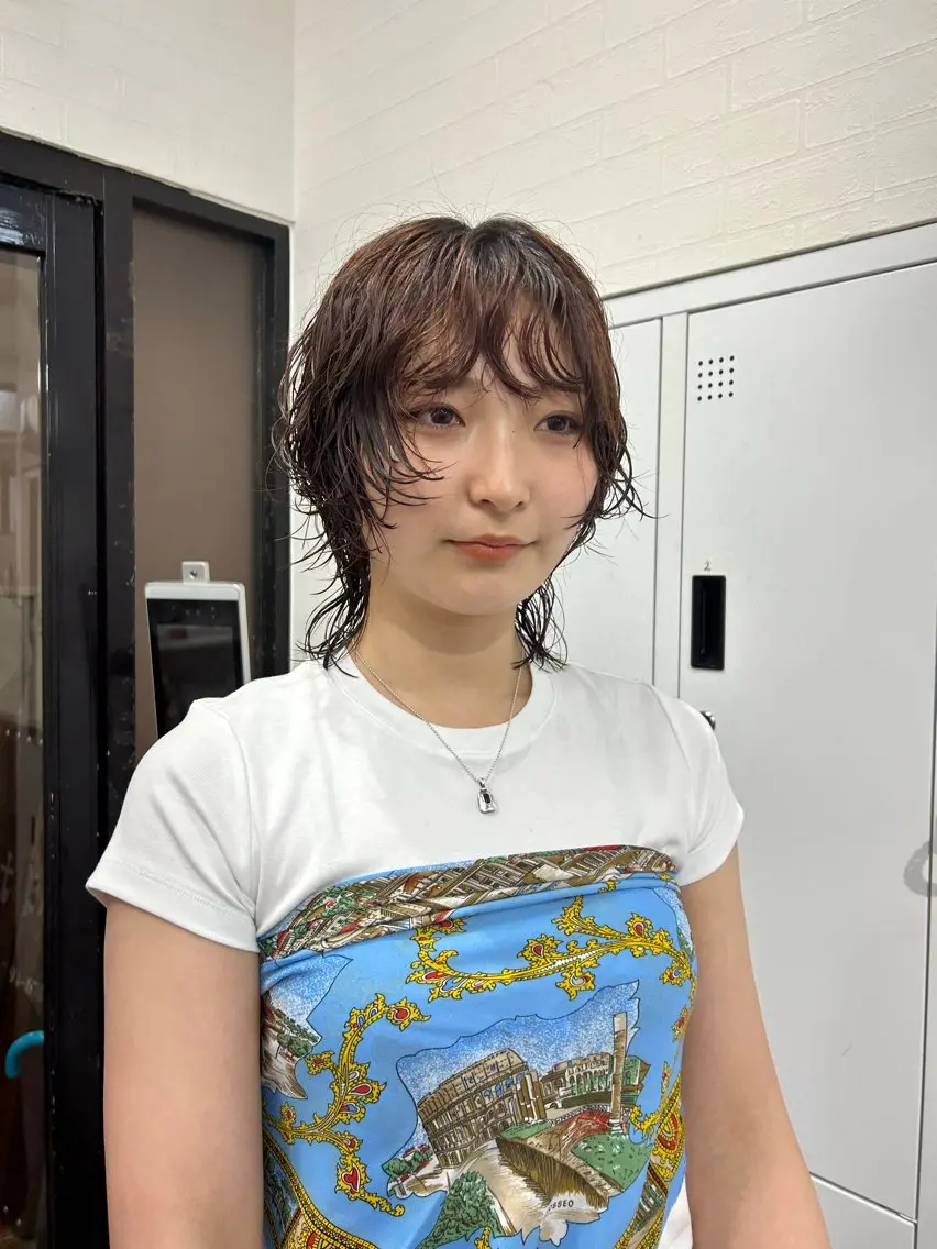 ミディアム パーマ Yui. レイヤー/パーマのヘアスタイル