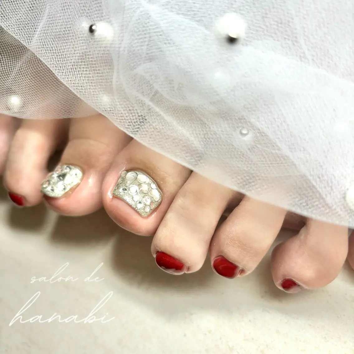ネイル キラキラネイル salon de hanabi八王子のネイルデザイン