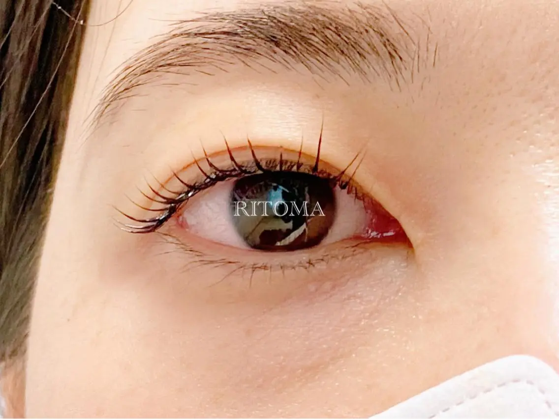 マツエク・マツパ パリジェンヌラッシュリフト 一重×まつ毛パーマ マツパ RITOMA ritomaのマツエク・マツパデザイン