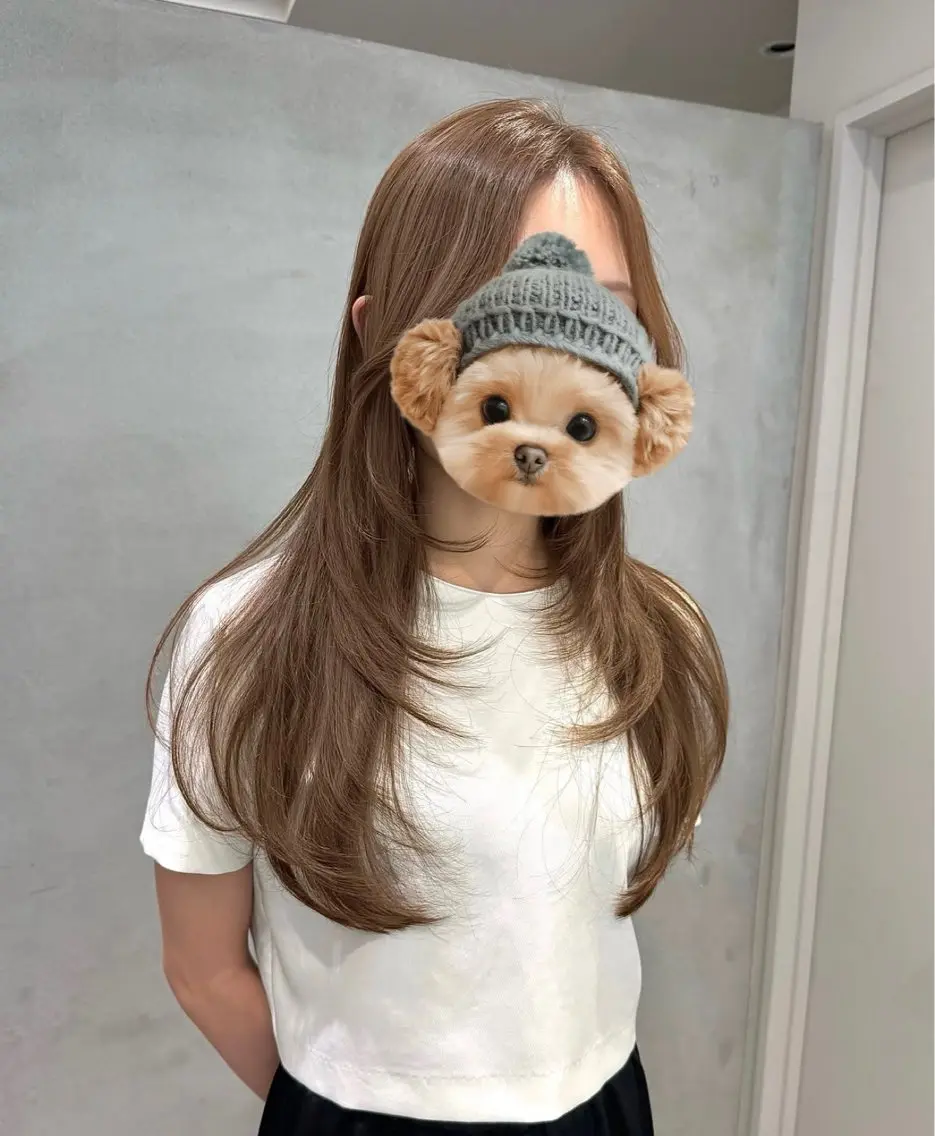 ロング yumeka♡レイヤ ーカット当日予約okのヘアスタイル