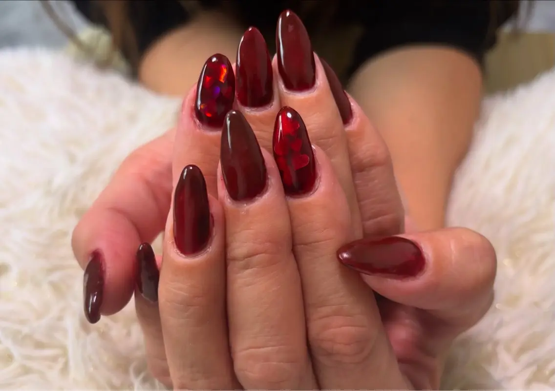 ネイル フラッシュネイル フットネイル フレンチネイル ジェルネイル ガラスフレンチ Nail salon Natulalのネイルデザイン