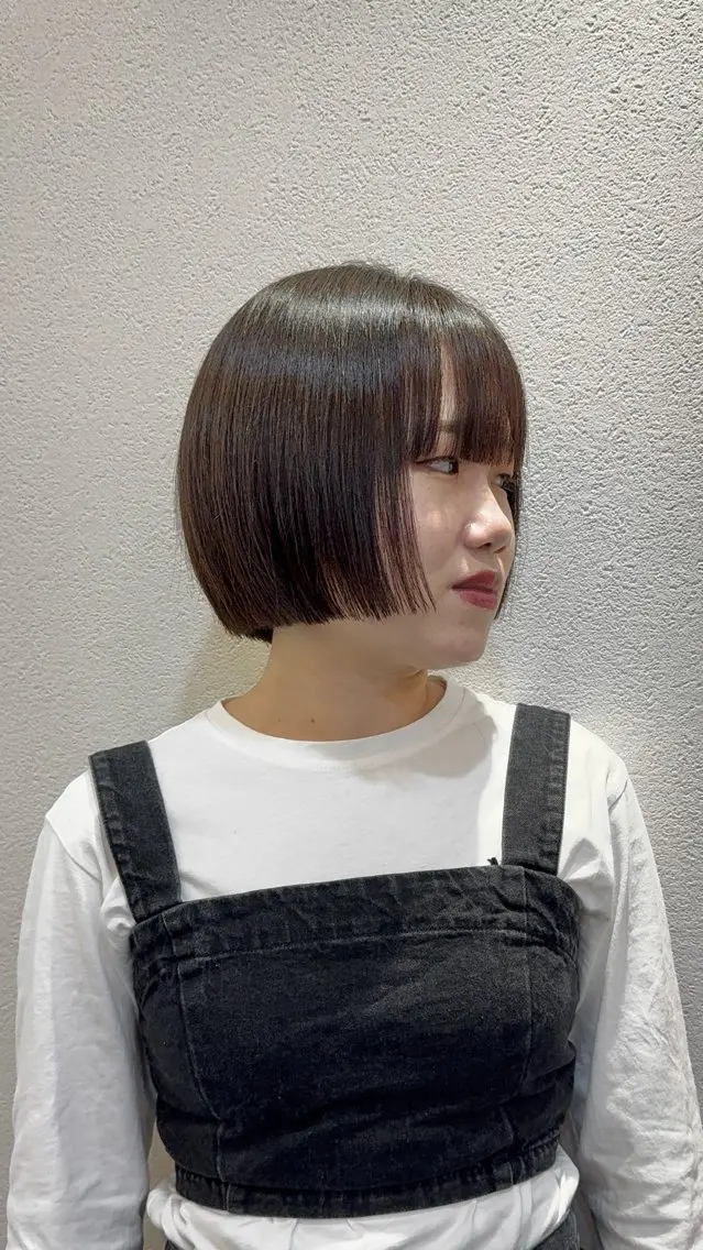 ショート カット ヘアカラー ボブ/髪質改善/ soiナカジママドリのヘアスタイル