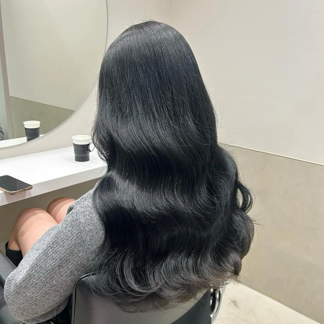 セミロング カラー ヘアアレンジ ヘアカラー トリートメント mai🍑暖色カラー /レイヤー💖のヘアスタイル