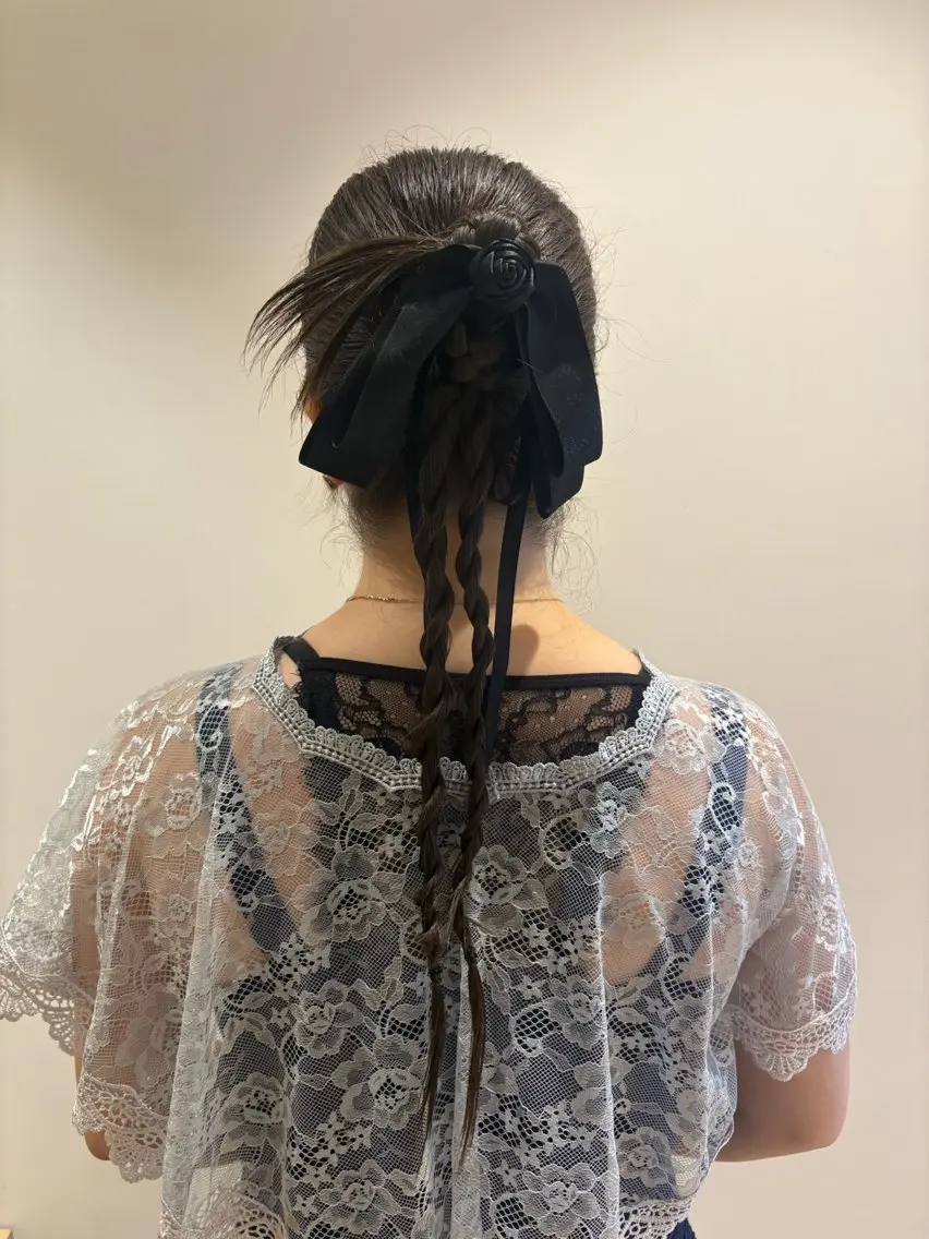 ヘアアレンジ ヘアセット 加藤 沙望のヘアスタイル