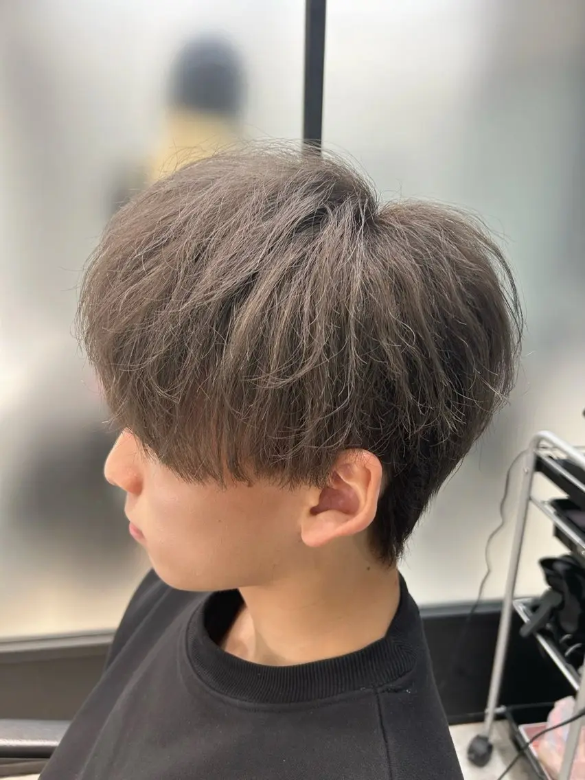 カラー メンズ メンズブリーチ ベージュカラー ブリーチ ミルクティーベージュ 渋谷メンズヘア/ 加藤優一のヘアスタイル
