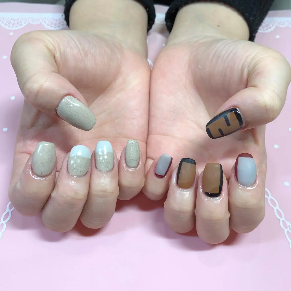 ショート ネイル アートネイル マットネイル ハンドネイル 《LB》ラブリエ Nail&eyeのマツエク・マツパデザイン
